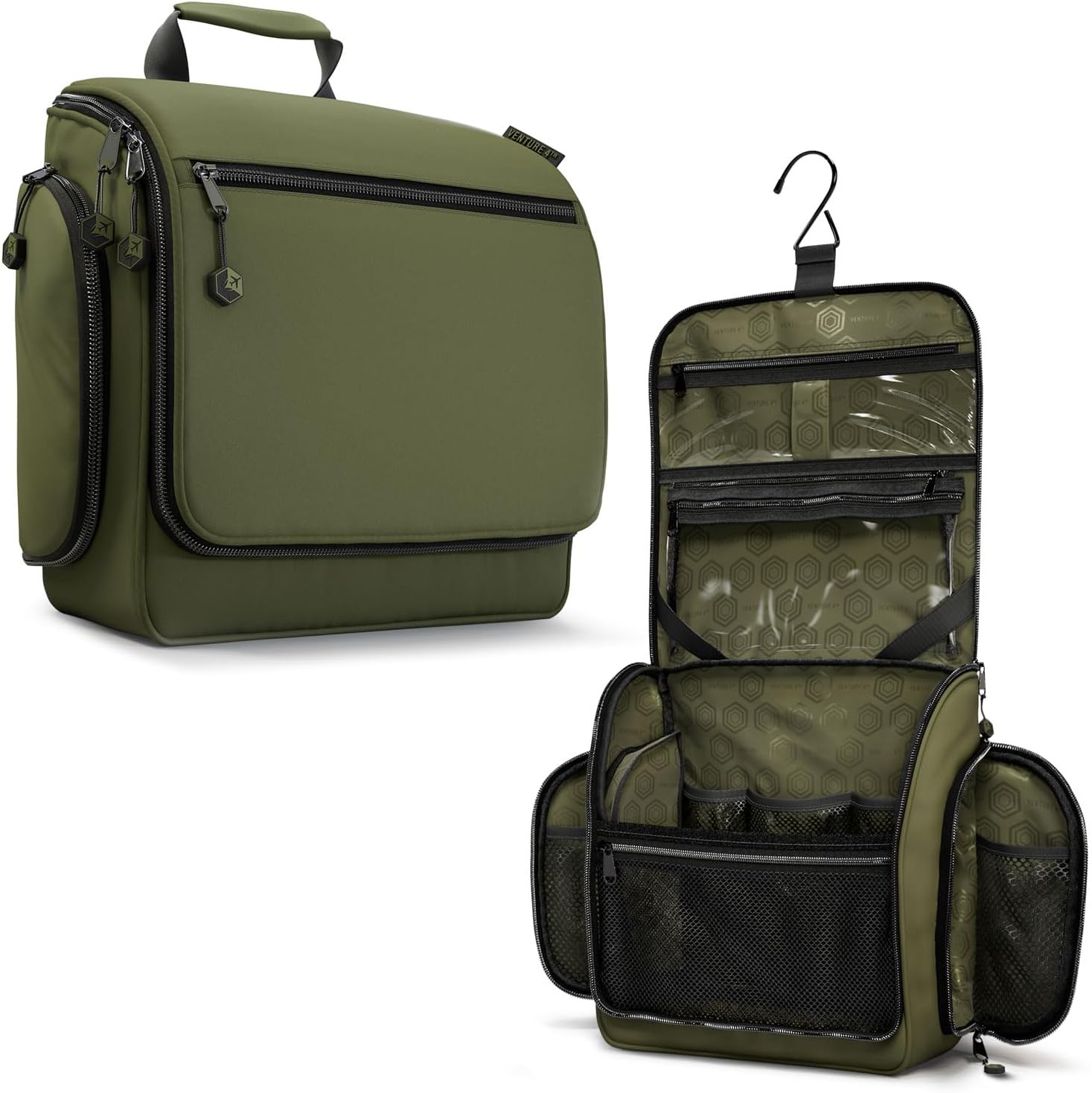 42 travel hanging toiletry bag Venture 4TH for Men and Women (Forest Green) Reel Size:750 town family holidays ctx:hurricane Patagonia Guidewater Duffel 80