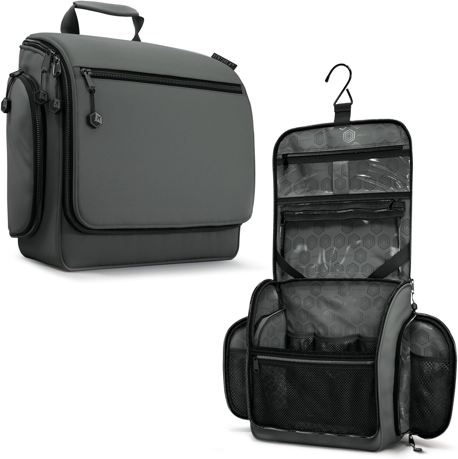 Venture 4TH Premium Travel Hanging Toiletry Bag for Women and Men
