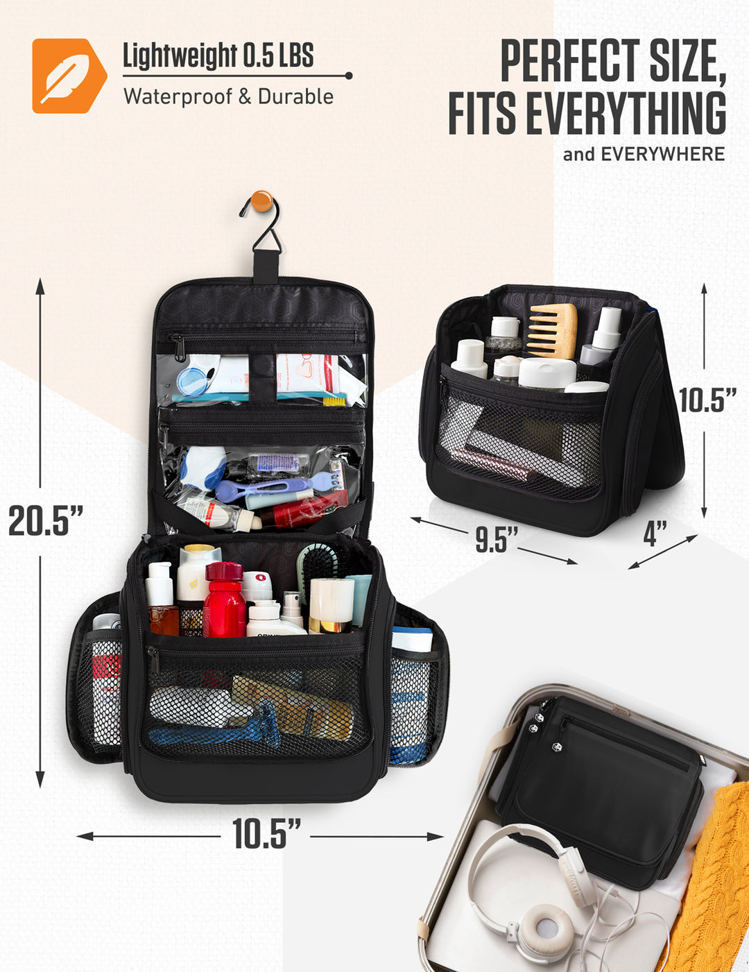 Hanging Travel Toiletry Bag – VENTURE 4TH Hanging Travel Toiletry Bag – VENTURE 4TH
