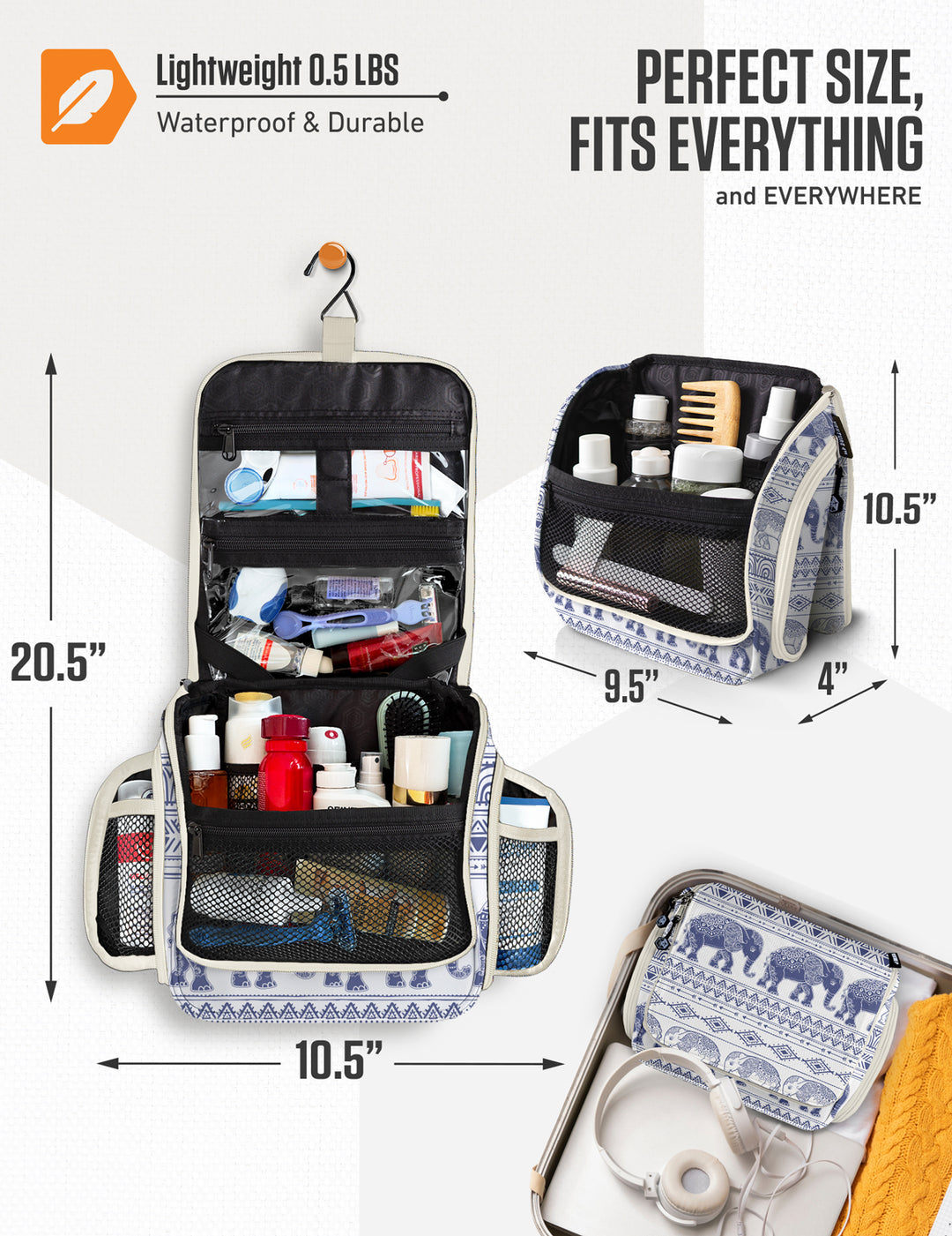Hanging Travel Toiletry Bag – VENTURE 4TH Hanging Travel Toiletry Bag – VENTURE 4TH