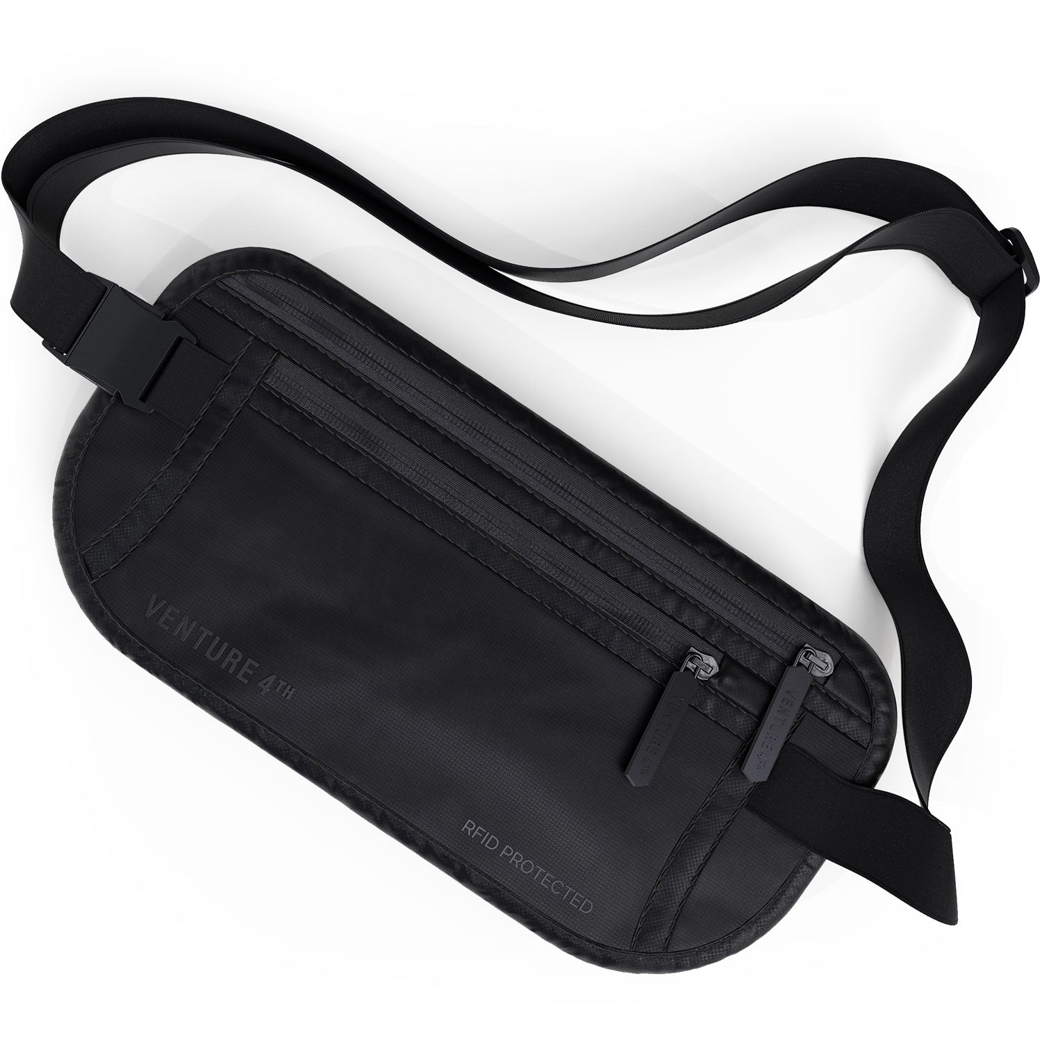 VENTURE 4TH Travel Money Belt in Sleek Black