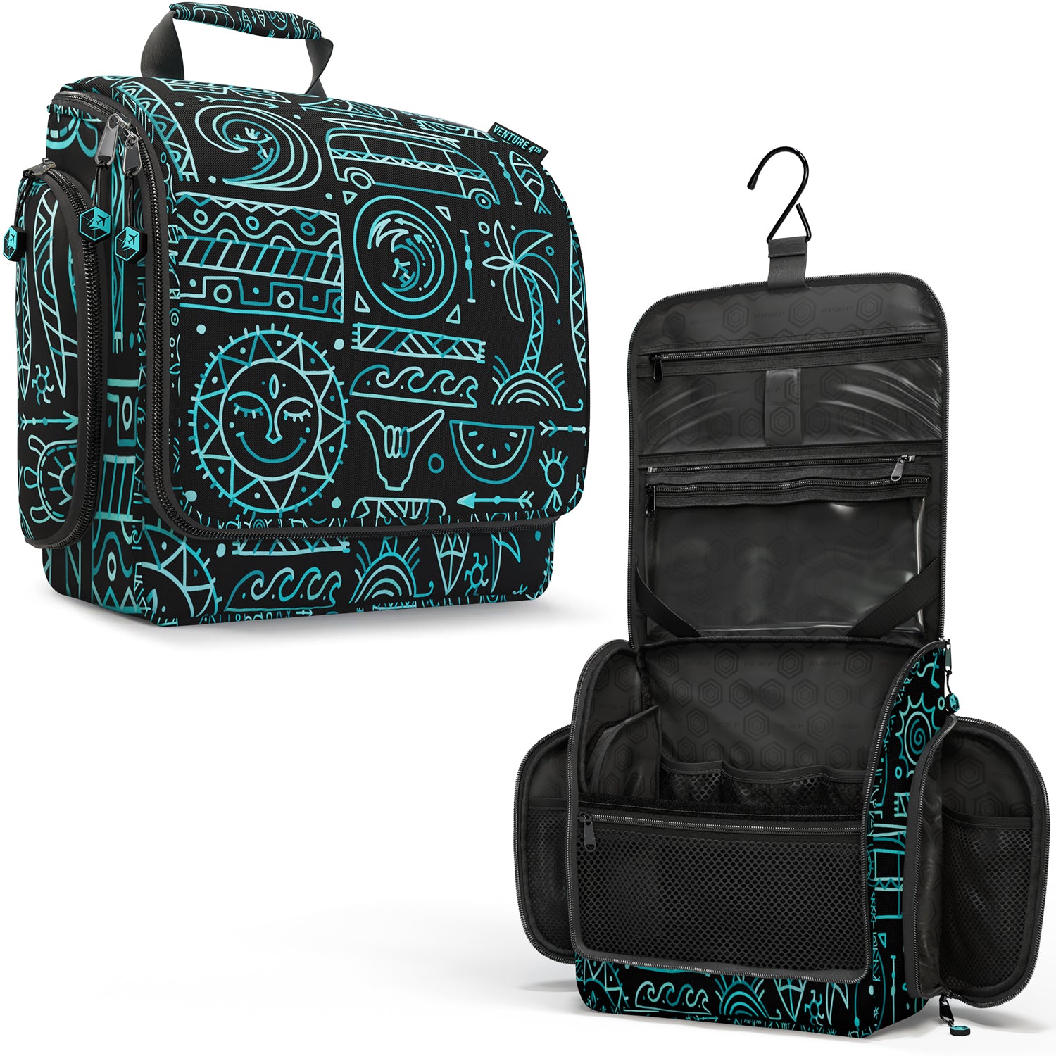 VENTURE 4TH Premium Hanging Travel Toiletry Bag for Women and Men