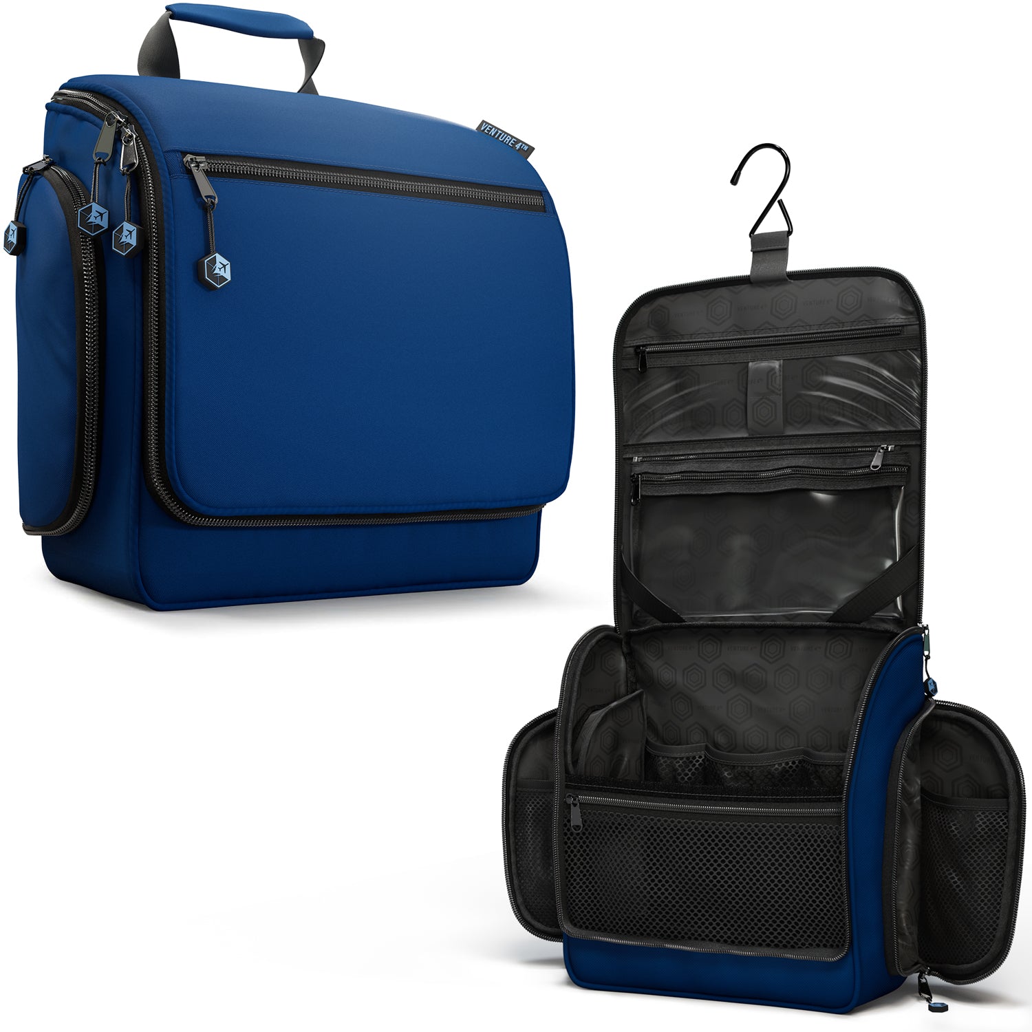 VENTURE 4TH Premium Hanging Travel Toiletry Bag for Women and Men