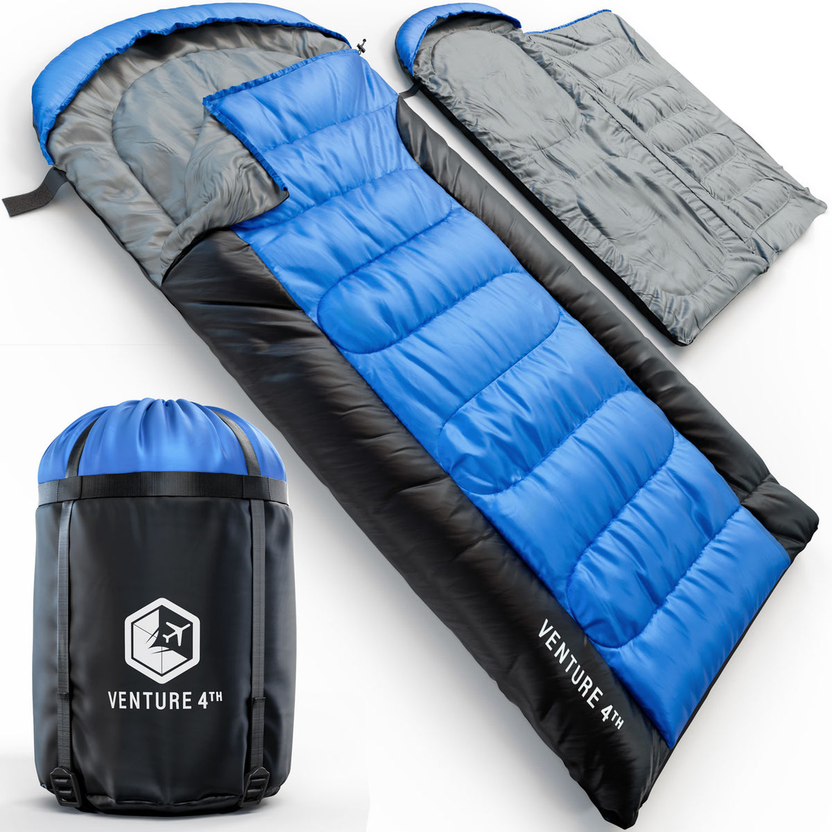 XXL Sleeping Bag for Big and Tall Campers – VENTURE 4TH