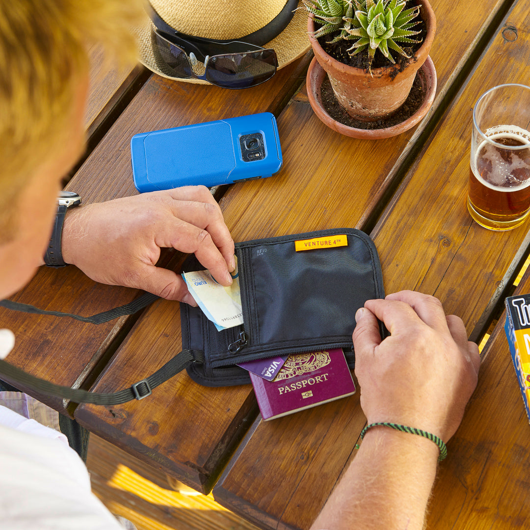 Slim Minimalist Design Travel Neck Wallet – VENTURE 4TH