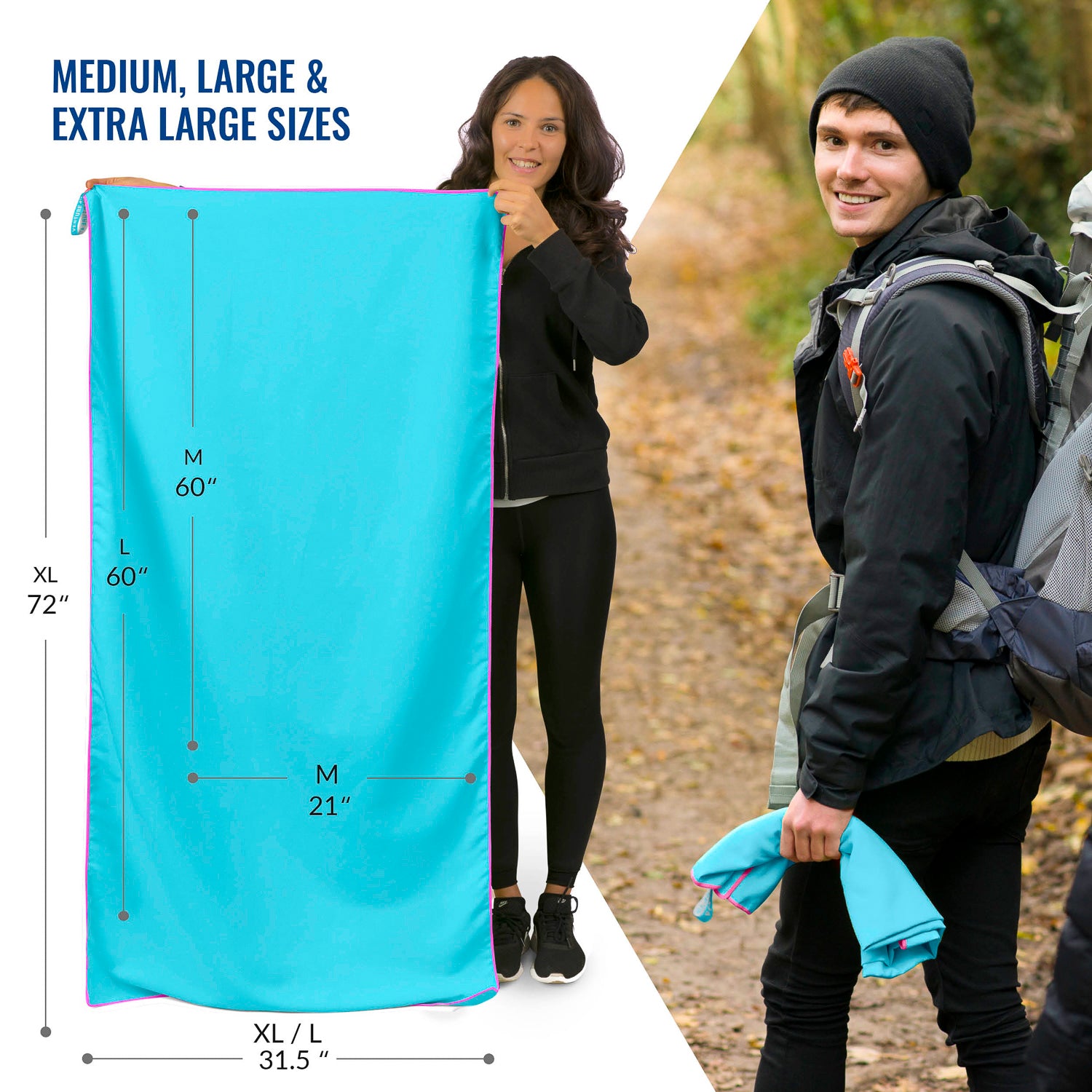 GEAR AID Quick Dry Microfiber Towels - Super Martinique GEAR AID Quick Dry Microfiber Towels - Super Martinique