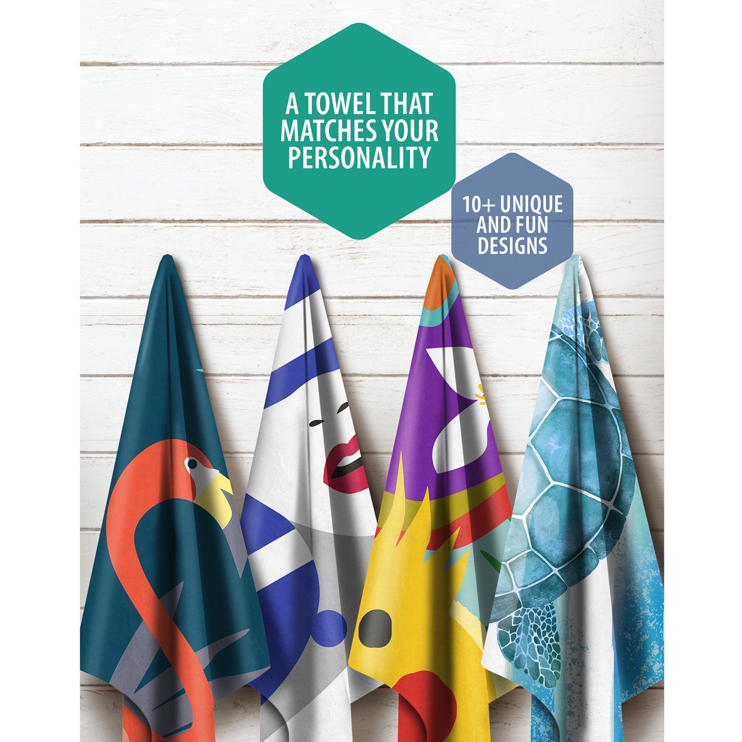 A towel that matches your personality — 30+ designs